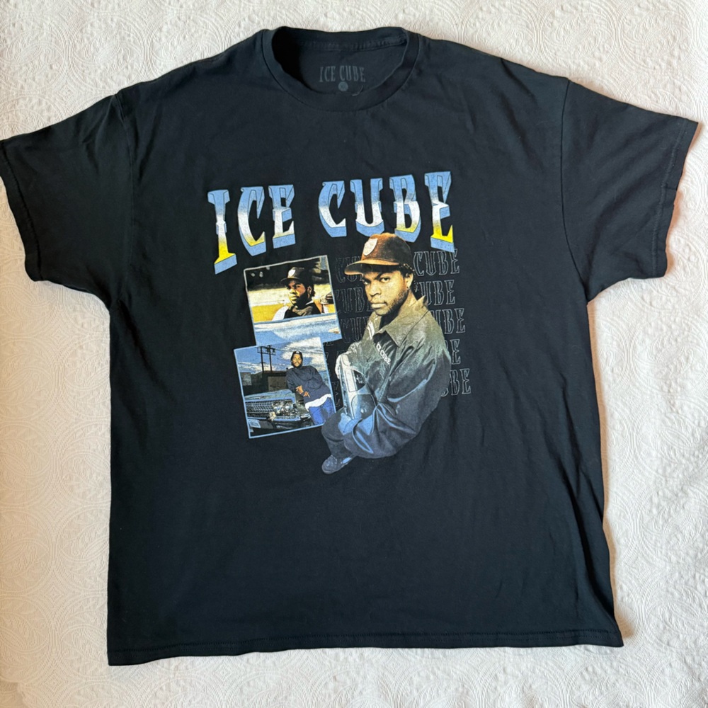 Ice Cube Graphic Tee Size XL Black Rap Hip Hop T-Shirt
